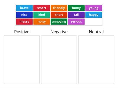 Adjectives to describe people (A1+)