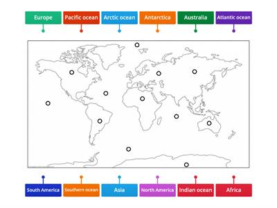 continents and oceans