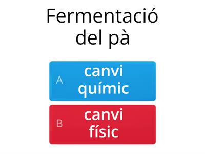 Canvis físics o químics? 3r ESO