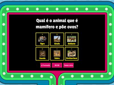 Quiz sobre os animais