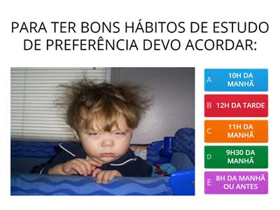 HÁBITOS DE ESTUDO