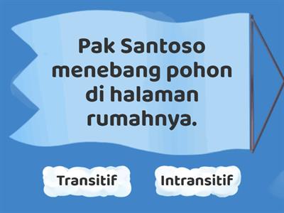 kalimat transitif dan intransitif 