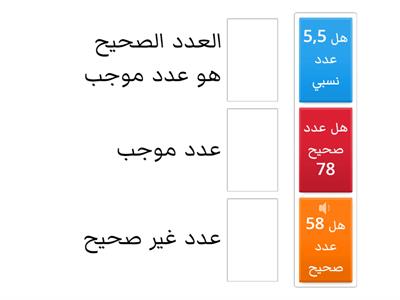 الاعداد الصحيحة 