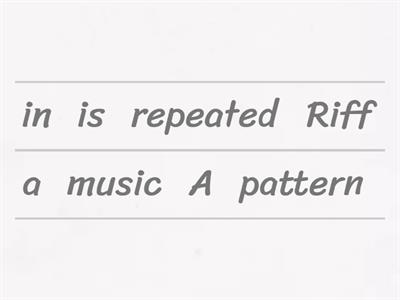 S2 - Riff Definitions