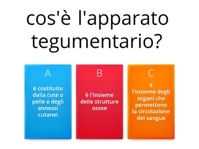 Quiz apparato tegumentario