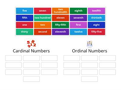 cardinal ordinal numbers