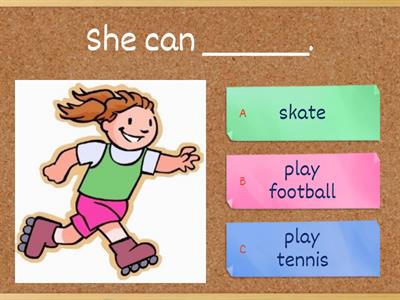 CAN/CAN'T+ HOBBIES QUIZ