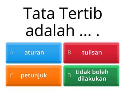 Tata Tertib di Sekolah 