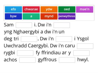 Uned 1 - Paragraff agoriadol (Opening paragraph)