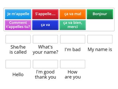 Salut - Greetings in French