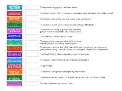 Discourse markers