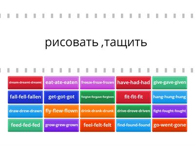 Irregular Verbs Form 6  (21-40)