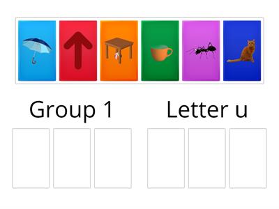 Letter U- group sort