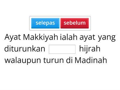 PQS TING 5 - Ayat Makiyyah dan Ayat Madaniyyah 