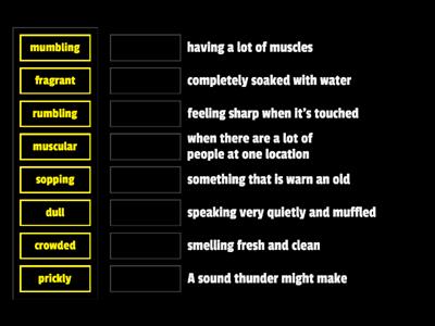 Sorting out Sensory Words