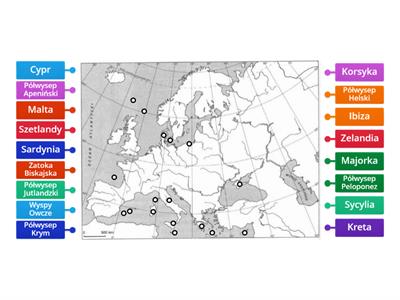 Wyspy i półwyspy Europy