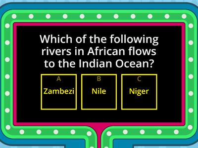 Quiz about Africa