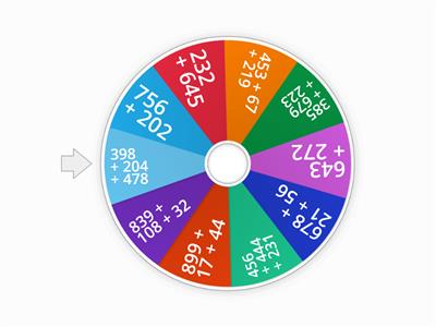 Addition Center: Problem Wheel