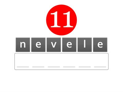 Numbers (11-20) - Spelling