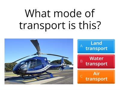 MODES OF TRANSPORTATION