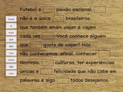 Completar Texto- Viajar