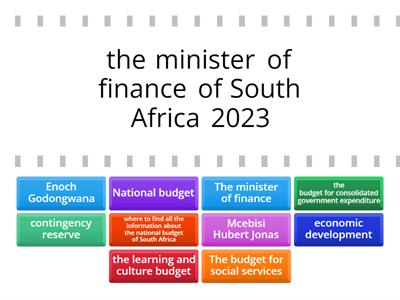 National budget south africa-2023