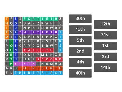 Ordinal Numbers