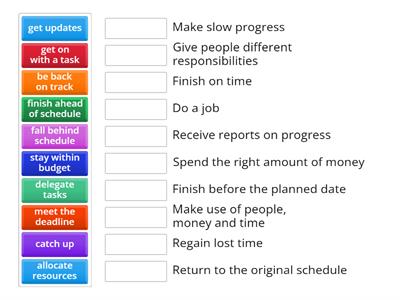 Projects Vocabulary