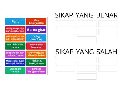 SIKAP YANG MENCIPTAKAN PERSATUAN DI SEKOLAH