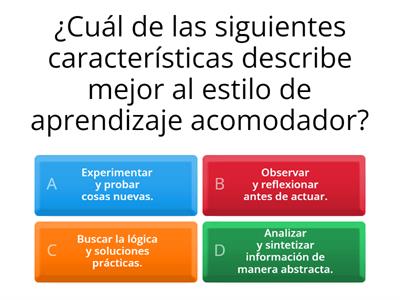 Estilos de Aprendizaje Kolb