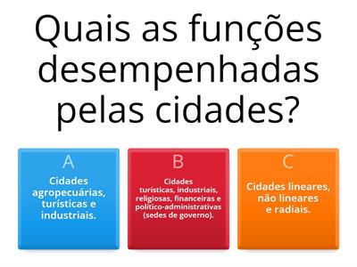 As Funções das Cidades Brasileiras