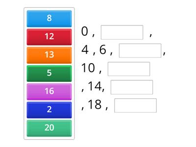 Skip Counting (2s, 5s, 10s)