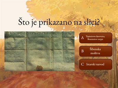 Kviz - Početak hrvatske pismenosti 