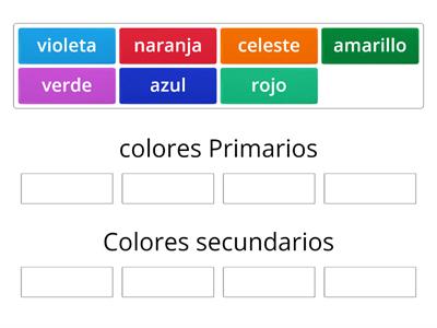 Colores (primarios y secundarios)