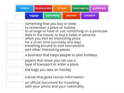 IELTS - Travel (Vocabulary)