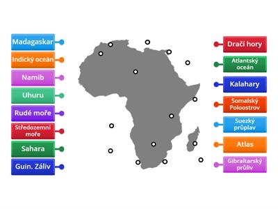 Mapa Afriky 7.ročník