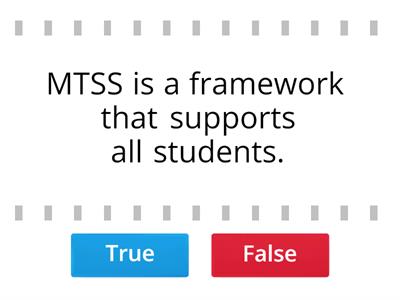 MTSS and TPTs