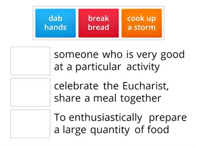 Market Leader Upper Unit 8 Recipes for team bulding IDIOMS