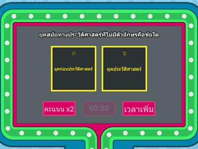 ทบทวน วิชาประวัติศาสตร์ ป.4