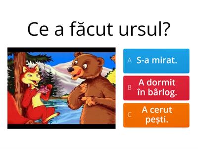 Ursul păcălit de vulpe după Ion Creangă