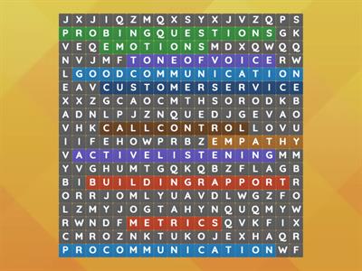 Rainbow Wordsearch