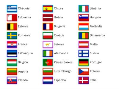 Bandeiras dos países da União Europeia