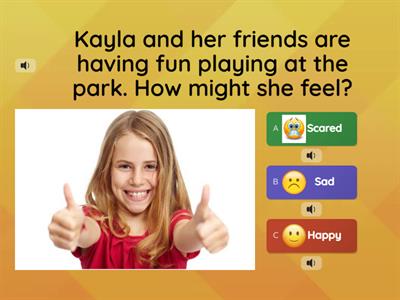 Matching Emotions Quiz with Audio