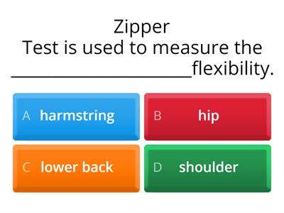 Self assessment flexibility:post test