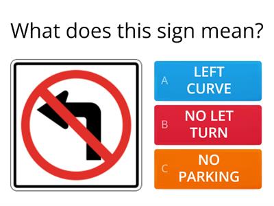 TRAFFIC SIGNS