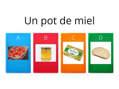  Les quantités des aliments