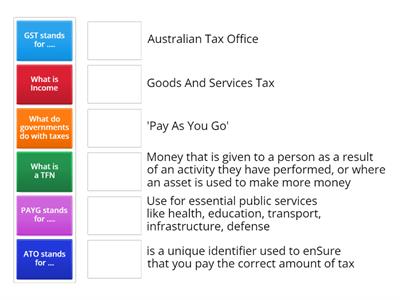 Taxation Match-Up