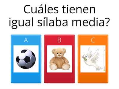 Sílaba medial 1 ° grado