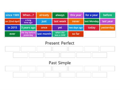 Present perfect- past simple - time expressions 