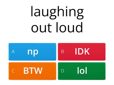 Texting Acronyms 